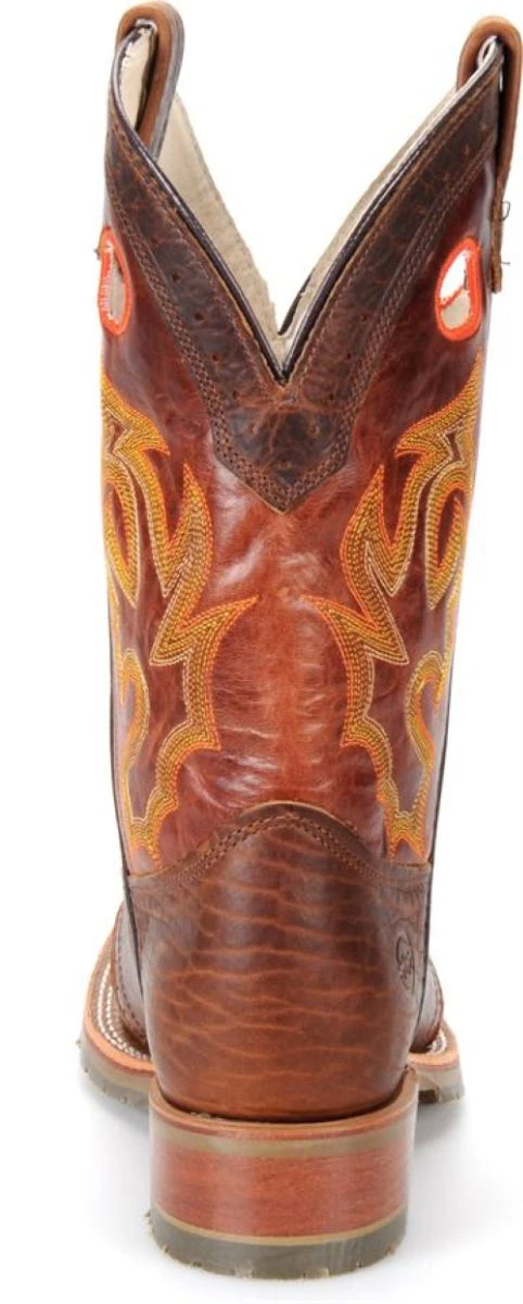 Double H Boots: Men's DH4400 Brown 12" Mickey ICE Roper Domestic Wide Square Toe Cowboy Boot - Image 5