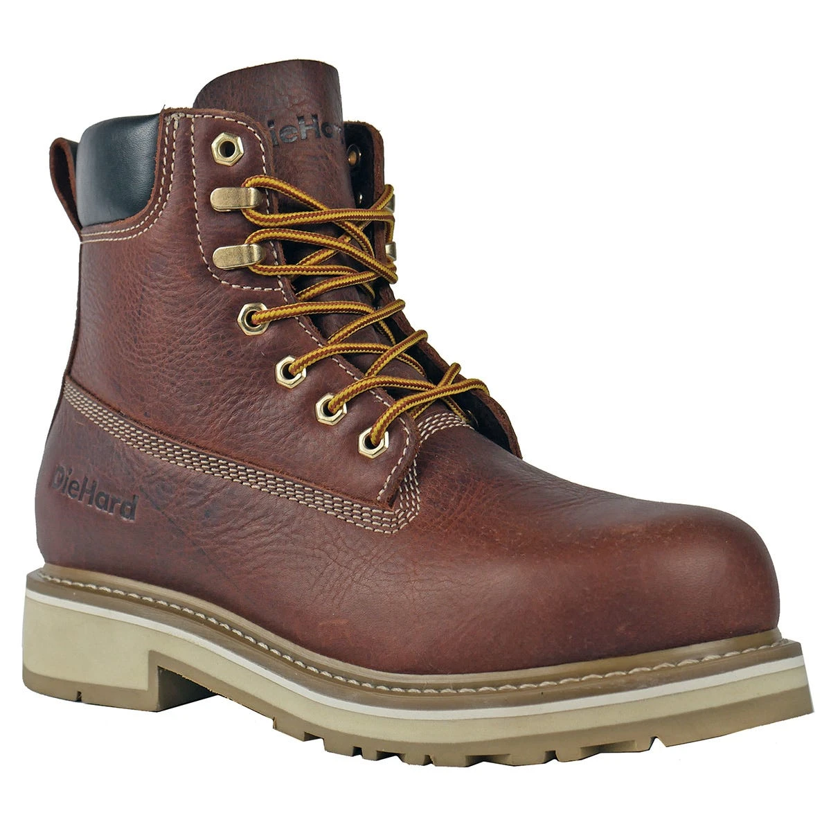 Diehard Boots: Men's DH60260 Brown Composite Toe Crusader EH Slip Resistant Waterproof Work Boot