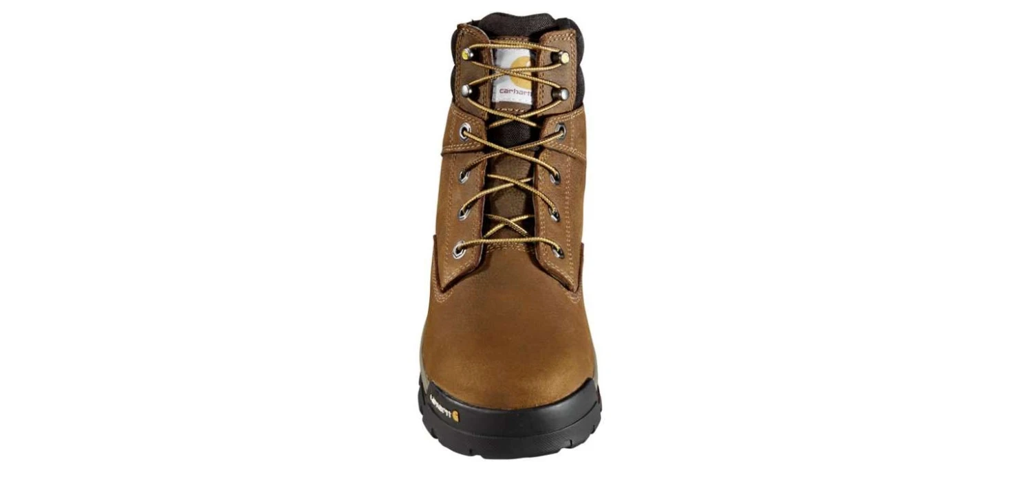 Carhartt Boots: Men's CME6047 Brown Oil Tanned Ground Force 6-Inch Soft Toe Waterproof Work Boot - Image 4