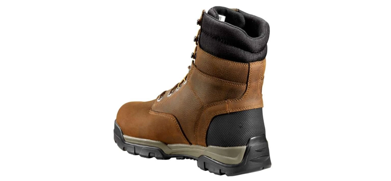 Carhartt Boots: Men's CME8047 Brown Oil Tanned Ground Force 8-Inch Soft Toe Work Boot - Image 4
