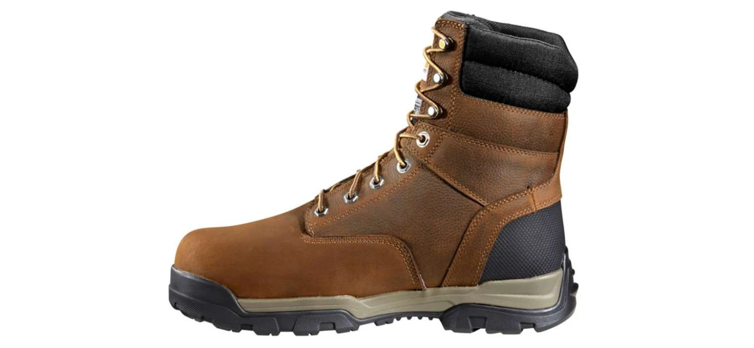 Carhartt Boots: Men's CME8047 Brown Oil Tanned Ground Force 8-Inch Soft Toe Work Boot - Image 2