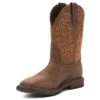 Ariat Boots: Men's 10024984 Dark Brown Soft Toe Groundbreaker Wide Square Toe Waterproof Work Boot