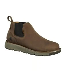 Carhartt Boots: Men's FM4000-M Dark Brown Soft Toe Millbrook Water Resistant 4" Romeo Wedge Work Boot