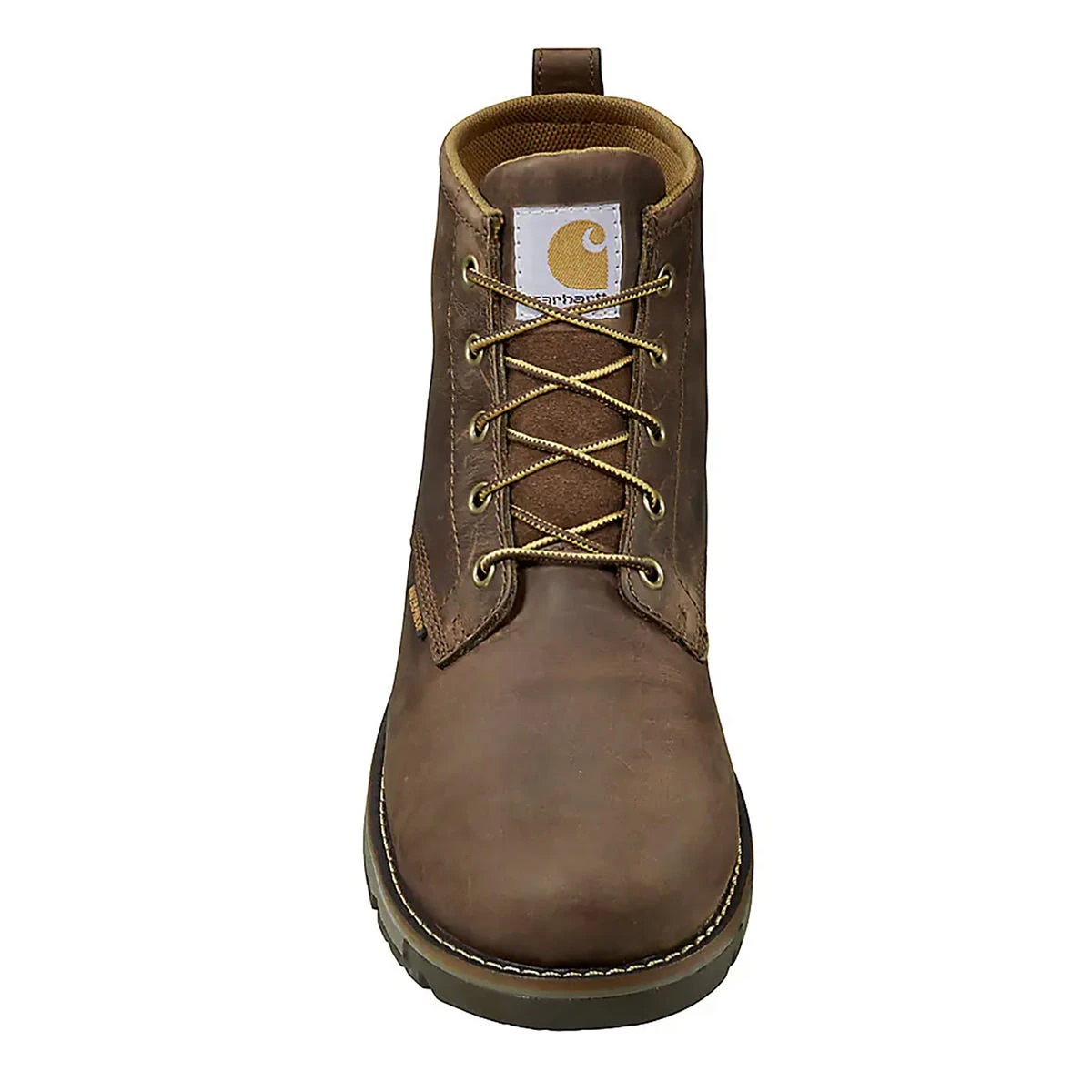 Carhartt Boots: Men's FM5004-M Dark Brown Soft Toe Millbrook Waterproof Wedge Work Boot - Image 4