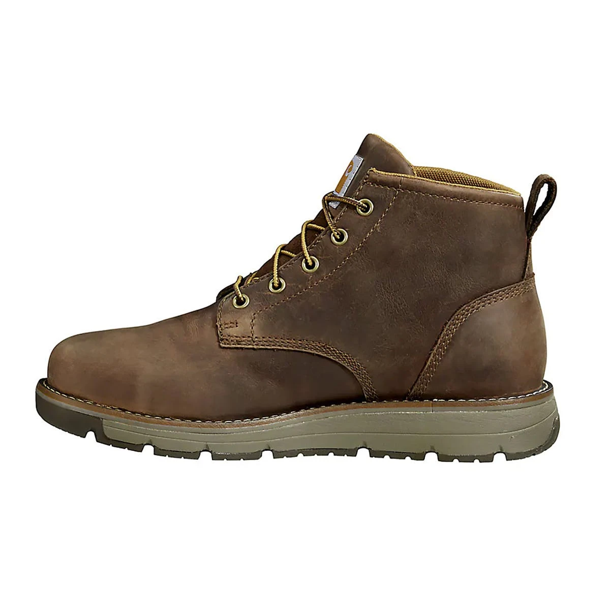 Carhartt Boots: Men's FM5004-M Dark Brown Soft Toe Millbrook Waterproof Wedge Work Boot - Image 3