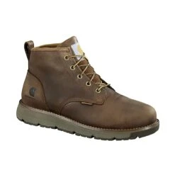 Carhartt Boots: Men's FM5004-M Dark Brown Soft Toe Millbrook Waterproof Wedge Work Boot