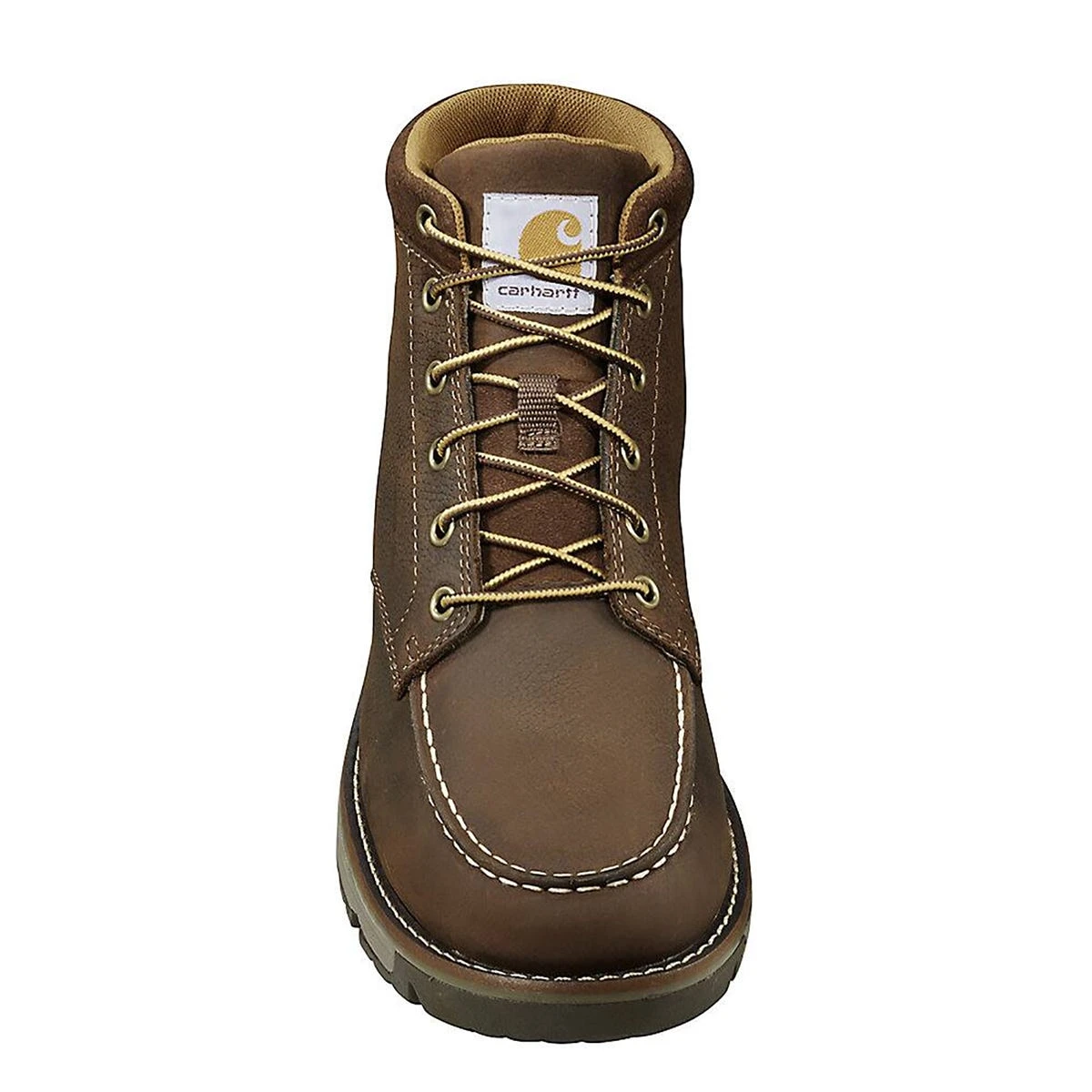 Carhartt Boots: Men's FM5010-M Dark Brown Soft Toe Millbrook Moc Wedge Work Boot - Image 4