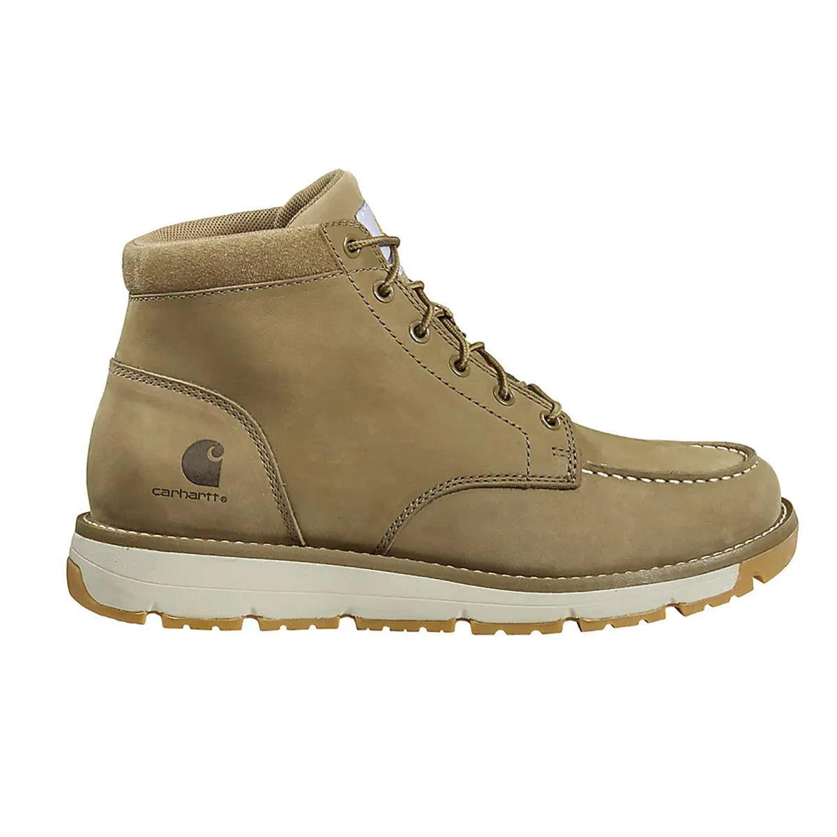 Carhartt Boots: Men's FM5012-M Khaki Soft Toe Millbrook Moc Toe Wedge Work Boot - Image 2