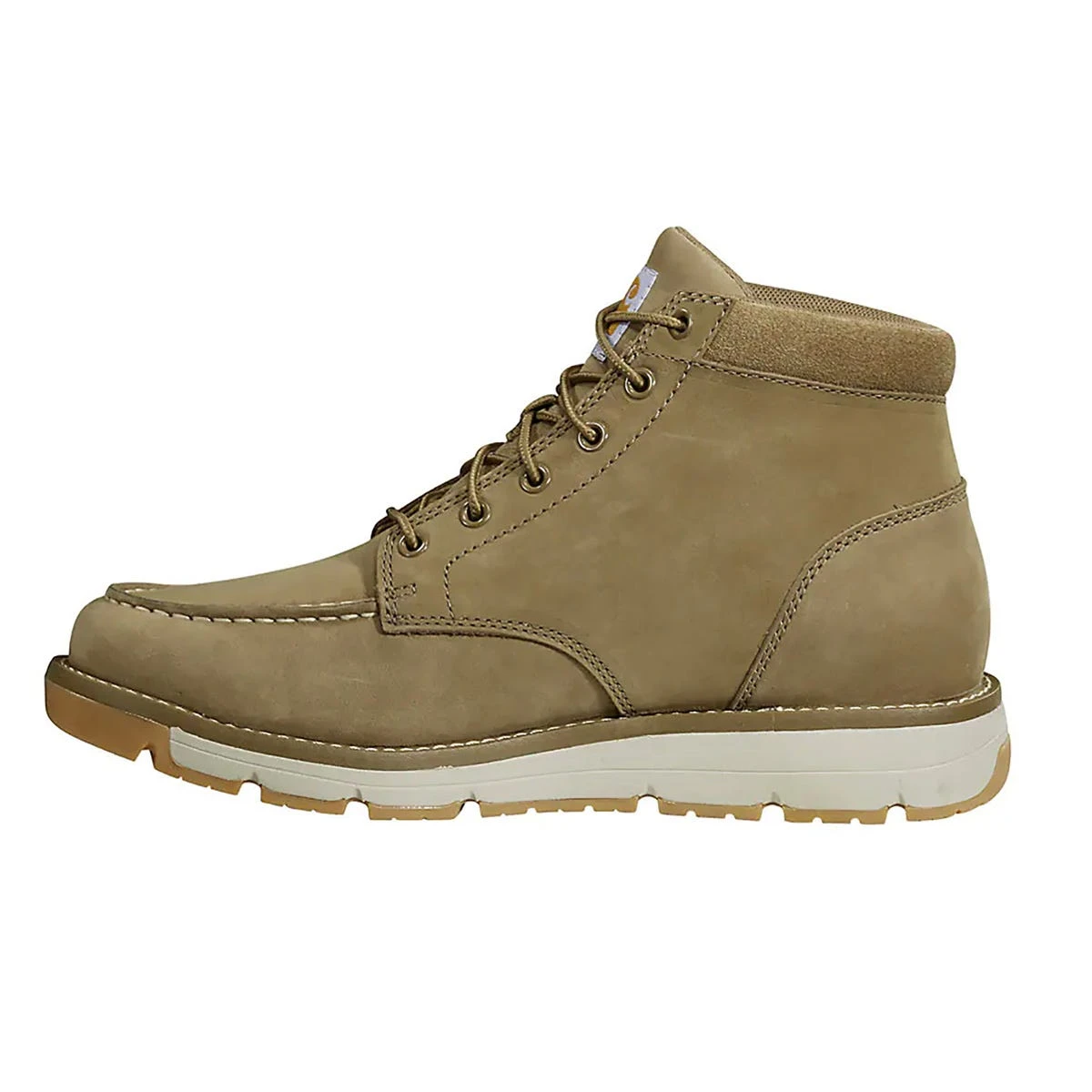 Carhartt Boots: Men's FM5012-M Khaki Soft Toe Millbrook Moc Toe Wedge Work Boot - Image 3