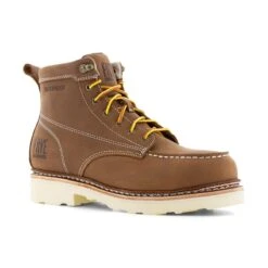 Frye Supply Boots: Men's FR40302 Brown Steel Toe Safety-Crafted 6" Waterproof Work Boot