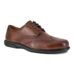 Florsheim Footwear: Men's FS2023 Loedin SD Steel Toe Brown Oxfords