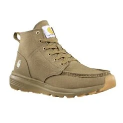 Black Diamond Carhartt Shoes: Men's FS4063-M Coyote Soft Toe Haslett Canvas Chukka ESD Slip Resistant Sneaker