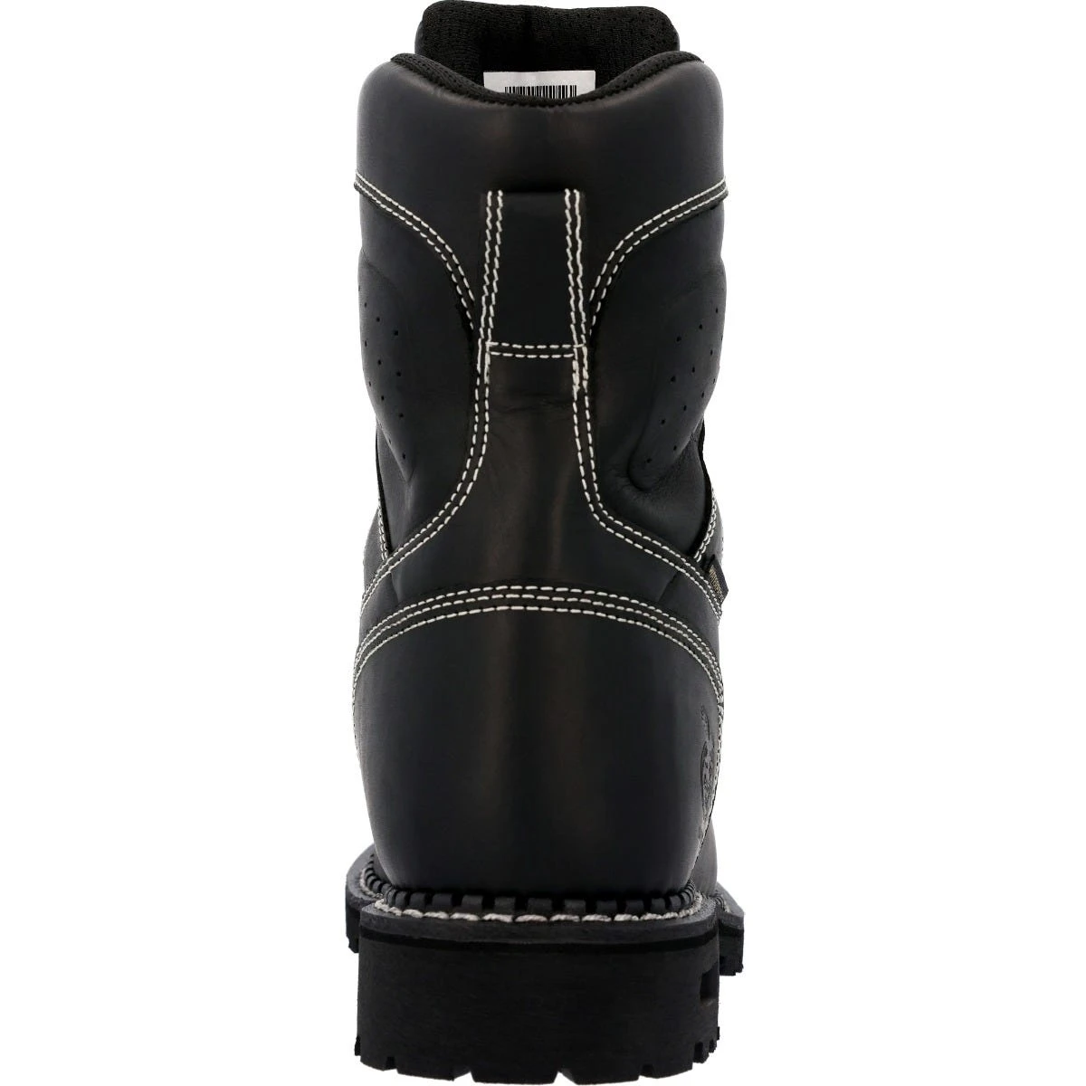 Georgia Boots: Men's GB00603 Black Plain Toe 8" USA Made Logger Waterproof Work Boot - Image 5