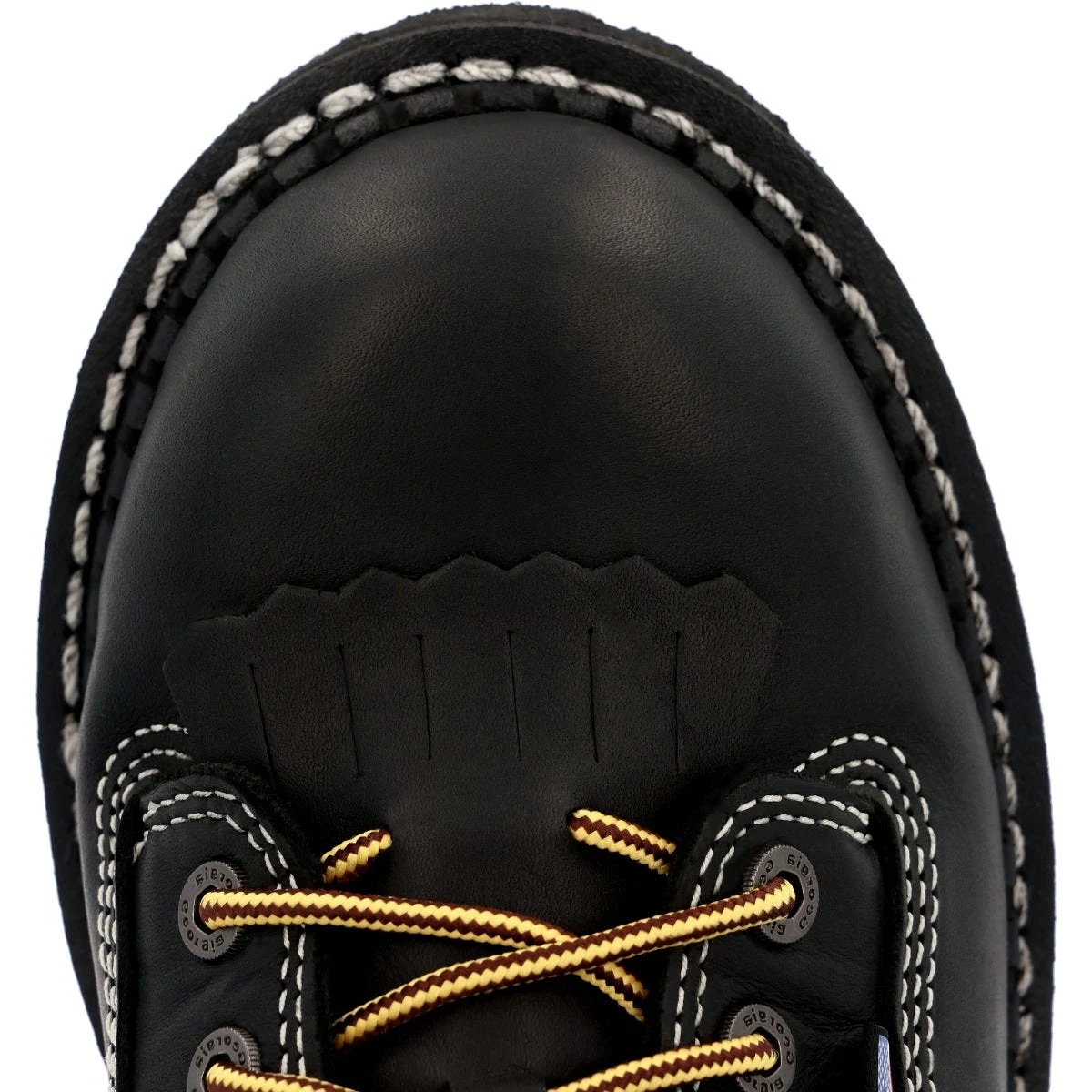 Georgia Boots: Men's GB00603 Black Plain Toe 8" USA Made Logger Waterproof Work Boot - Image 6