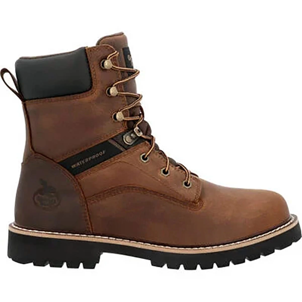 Georgia Boots: Men's GB00637 Brown Soft Toe 8" Core 37 Waterproof EH Work Boot - Image 2