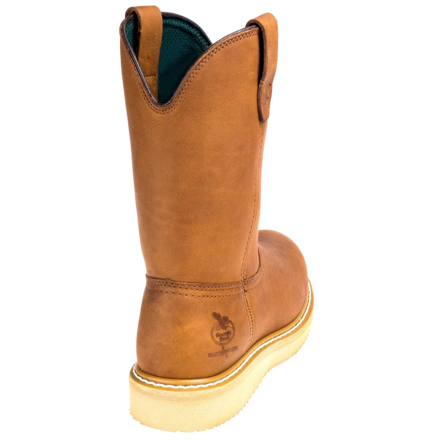 Georgia Boots: Men's G5353 Steel Toe Brown EH Wellington Chemical-Resistant Wedge Boots - Image 7