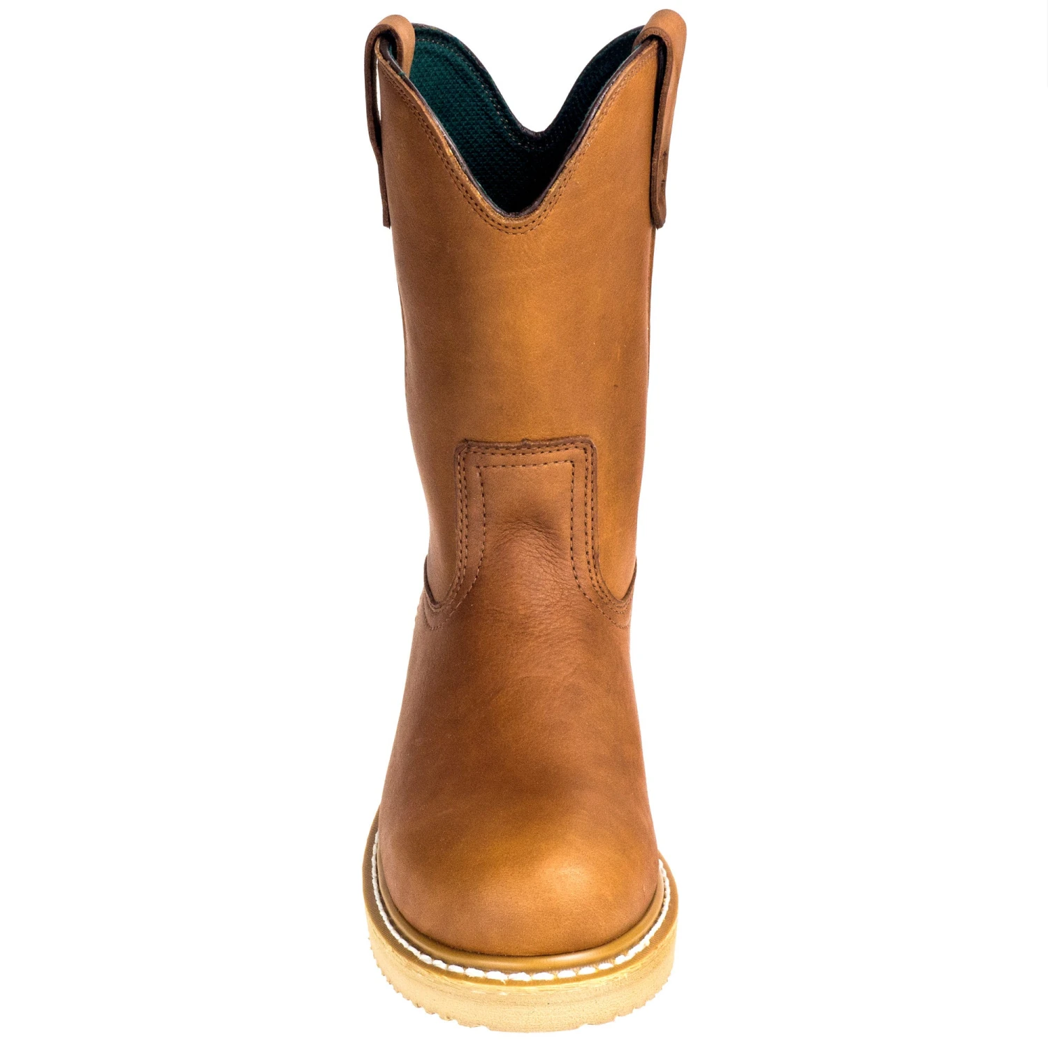 Georgia Boots: Men's G5353 Steel Toe Brown EH Wellington Chemical-Resistant Wedge Boots - Image 6