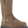 Iron Age Boots: Men's IA5094 Brown Composite Toe Internal Met Guard EH 11" Pull On Work Boot