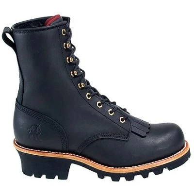 Chippewa Boots: Men's Steel Toe EH 73020 Black Logger Boots