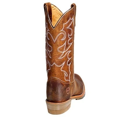 Double H Boots: Men's USA-Made DH1552 Brown Cowboy Boots - Image 5