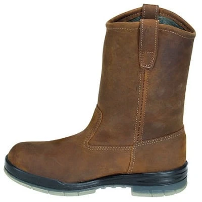 Wolverine Boots: Men's 3367 Insulated Waterproof Brown Wellington Boots - Image 3