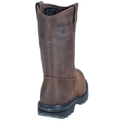 Wolverine Boots: Men's 4707 Brown Steel Toe EH SR Wellington Boots - Image 3