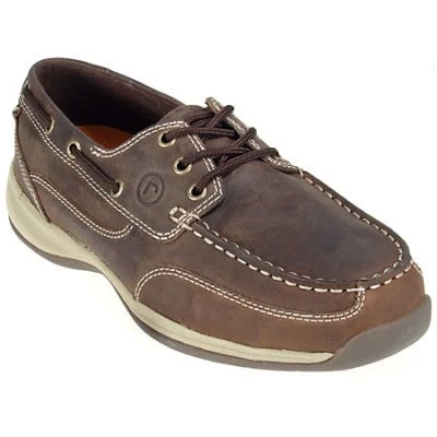 Rockport Works Shoes: Men's Steel Toe EH Leather Boat Shoes RK6736 - Image 7