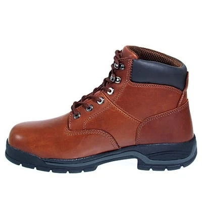 Wolverine Boots: Men's Brown 4906 Harrison Soft Toe Lace Up Work Boots - Image 3