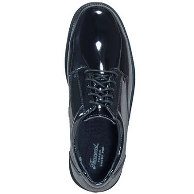 Thorogood Shoes: Men's 831-6031 Black High Gloss Academy Oxford Shoes - Image 6