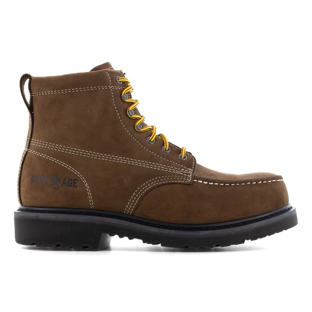 Iron Age Boot: Men's IA5066 Brown Composite Toe 6" Solidifier Work Boot - Image 2
