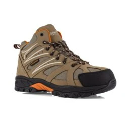 Iron Age Boots: Men's IA5401 Brown Composite Toe Surveyor Waterproof Trail Hiker