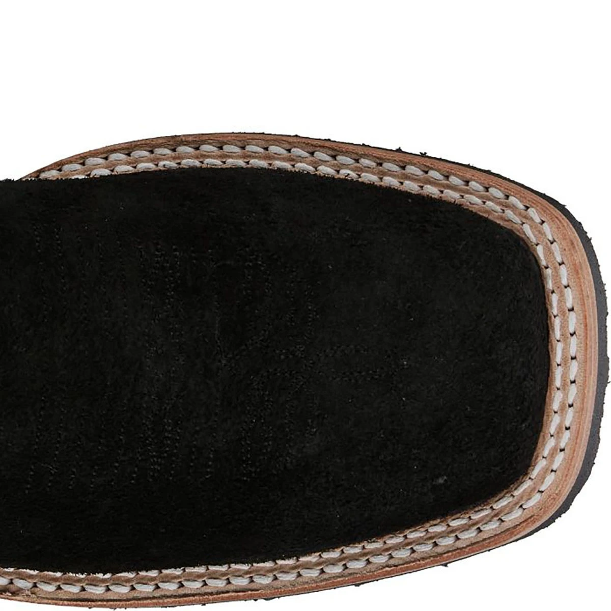 Justin Boots: Men's BR389 Black Soft Toe Alamo 11" Western Roughout Work Boot - Image 7