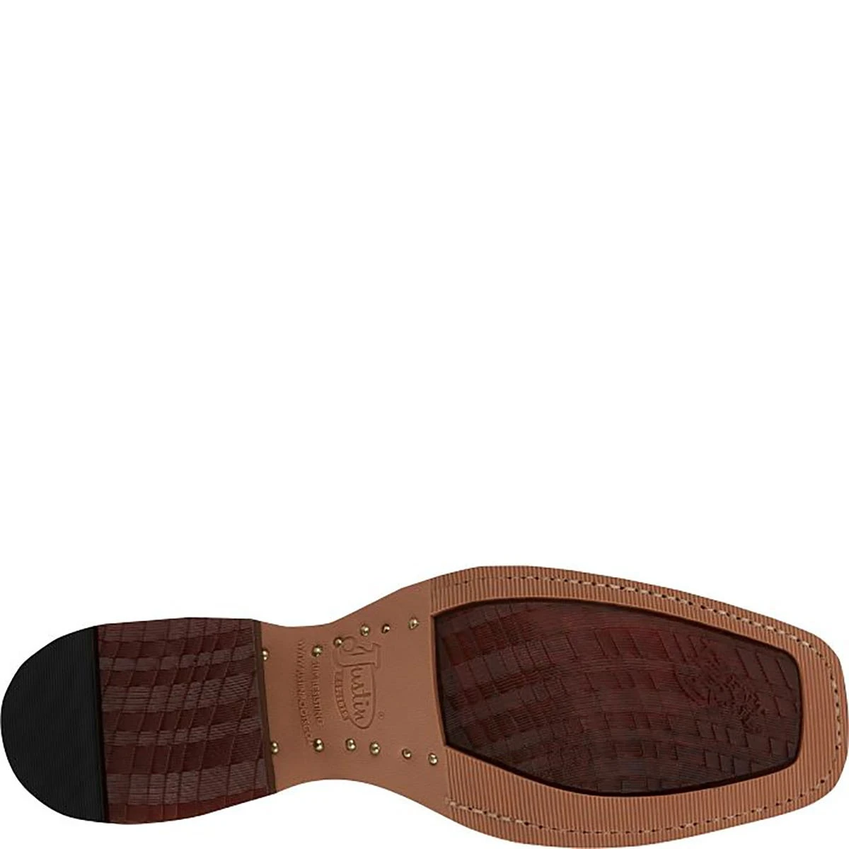 Justin Boots: Men's BR385 Golden Oak Brown Soft Toe Fergus 11" Western Roughout Cowboy Work Boot - Image 8