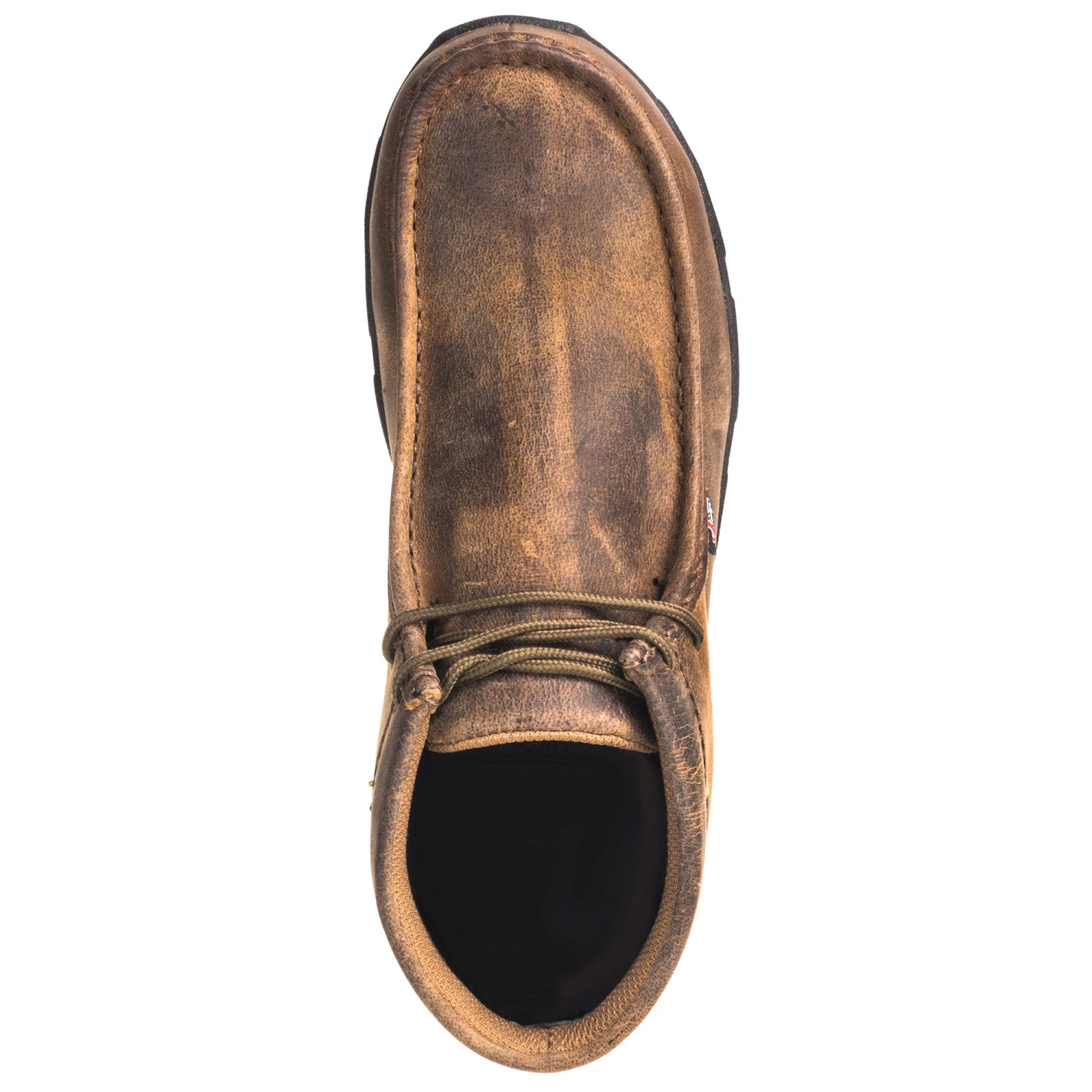 Justin Boots: Men's 235 Dark Brown Steel Moc Toe EH Work Boots - Image 2