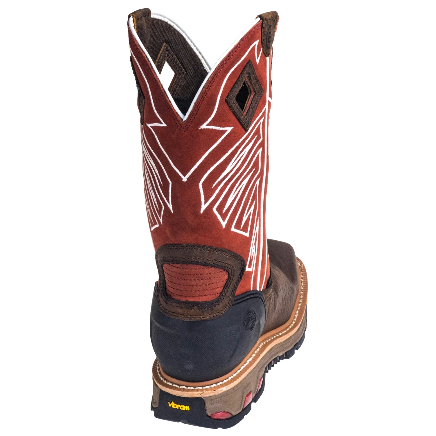 Justin Boots: Men's WK2115 Waterproof Steel Toe EH Dark Chestnut Pull-On Boots - Image 7