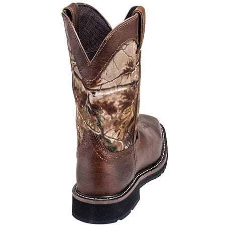 Justin Boots: Men's SE4676 RealTree Square Toe Cowboy Boots - Image 7