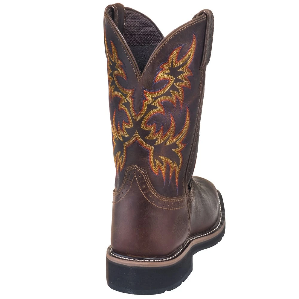 Justin Boots: Men's SE4689 Brown Waterproof Stampede Boots - Image 7