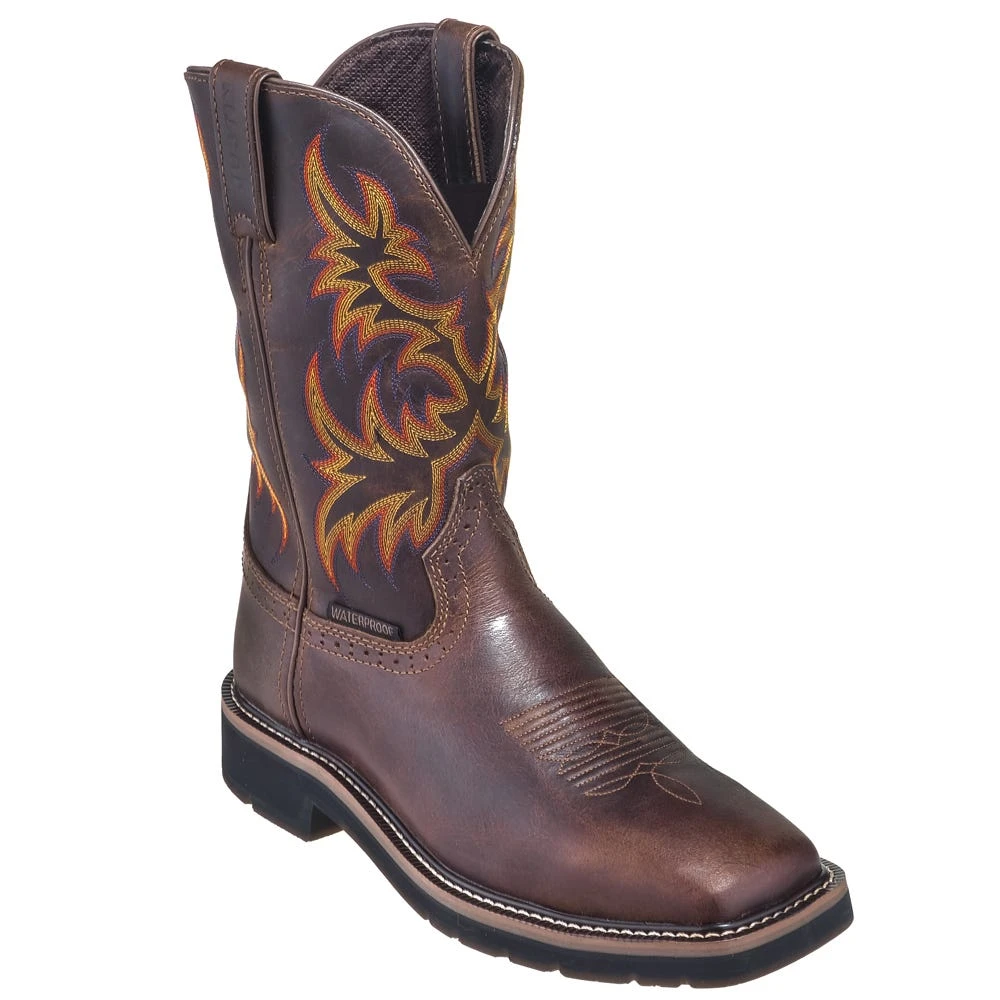 Justin Boots: Men's SE4689 Brown Waterproof Stampede Boots - Image 3