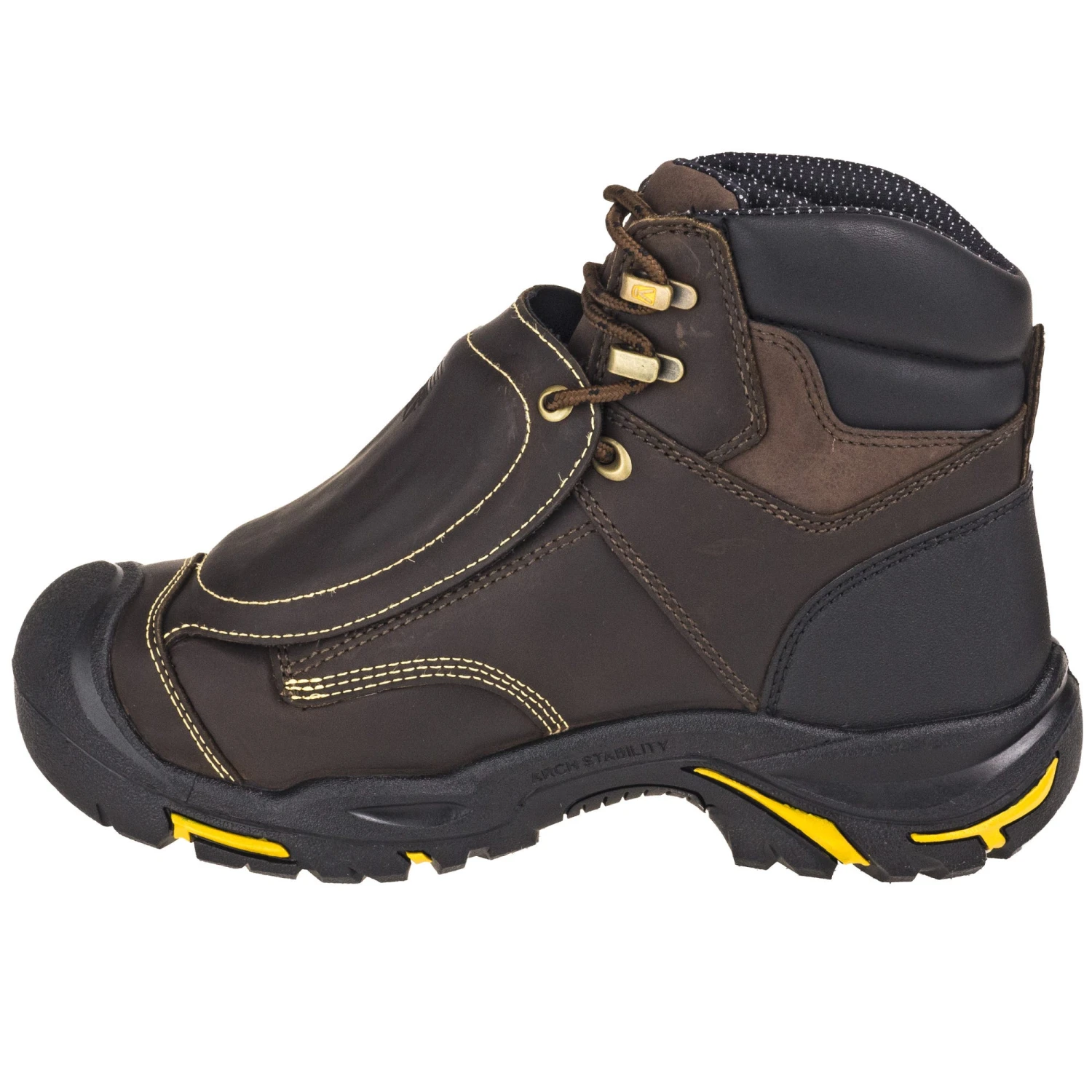 KEEN Utility Boots: Met Guard Men's 1016166 Steel Toe EH Brown Mt. Vernon Boots - Image 5