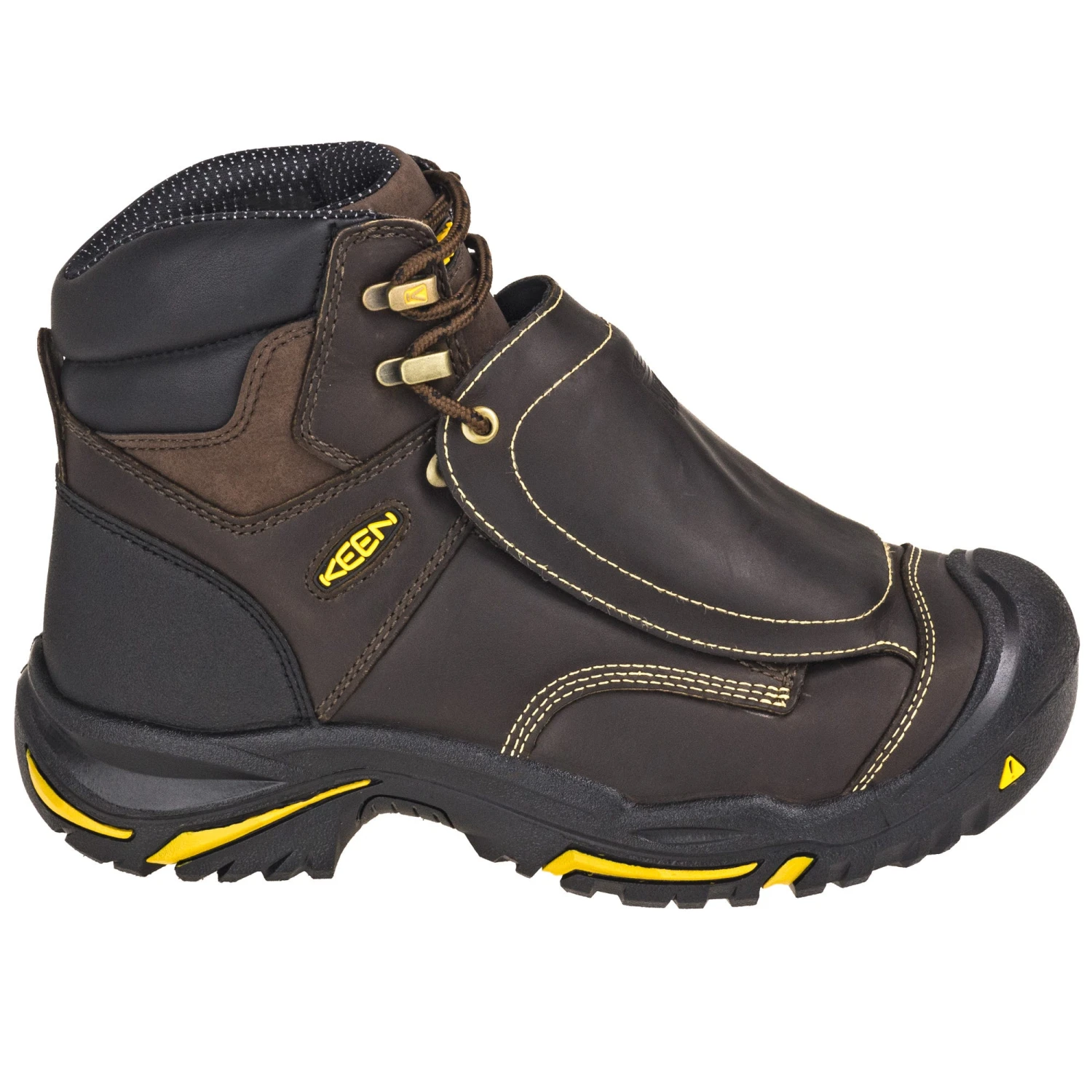 KEEN Utility Boots: Met Guard Men's 1016166 Steel Toe EH Brown Mt. Vernon Boots - Image 4