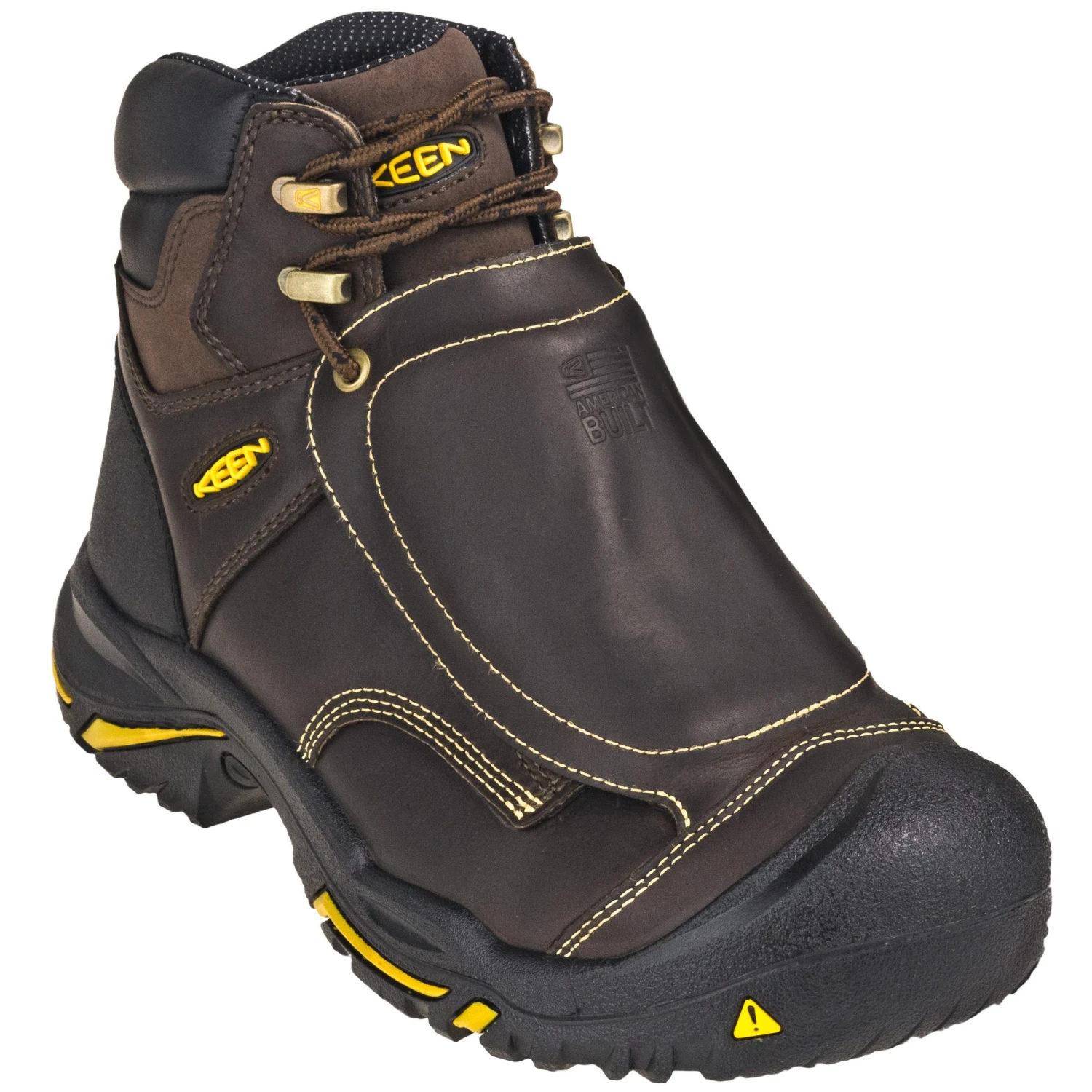 KEEN Utility Boots: Met Guard Men's 1016166 Steel Toe EH Brown Mt. Vernon Boots - Image 3