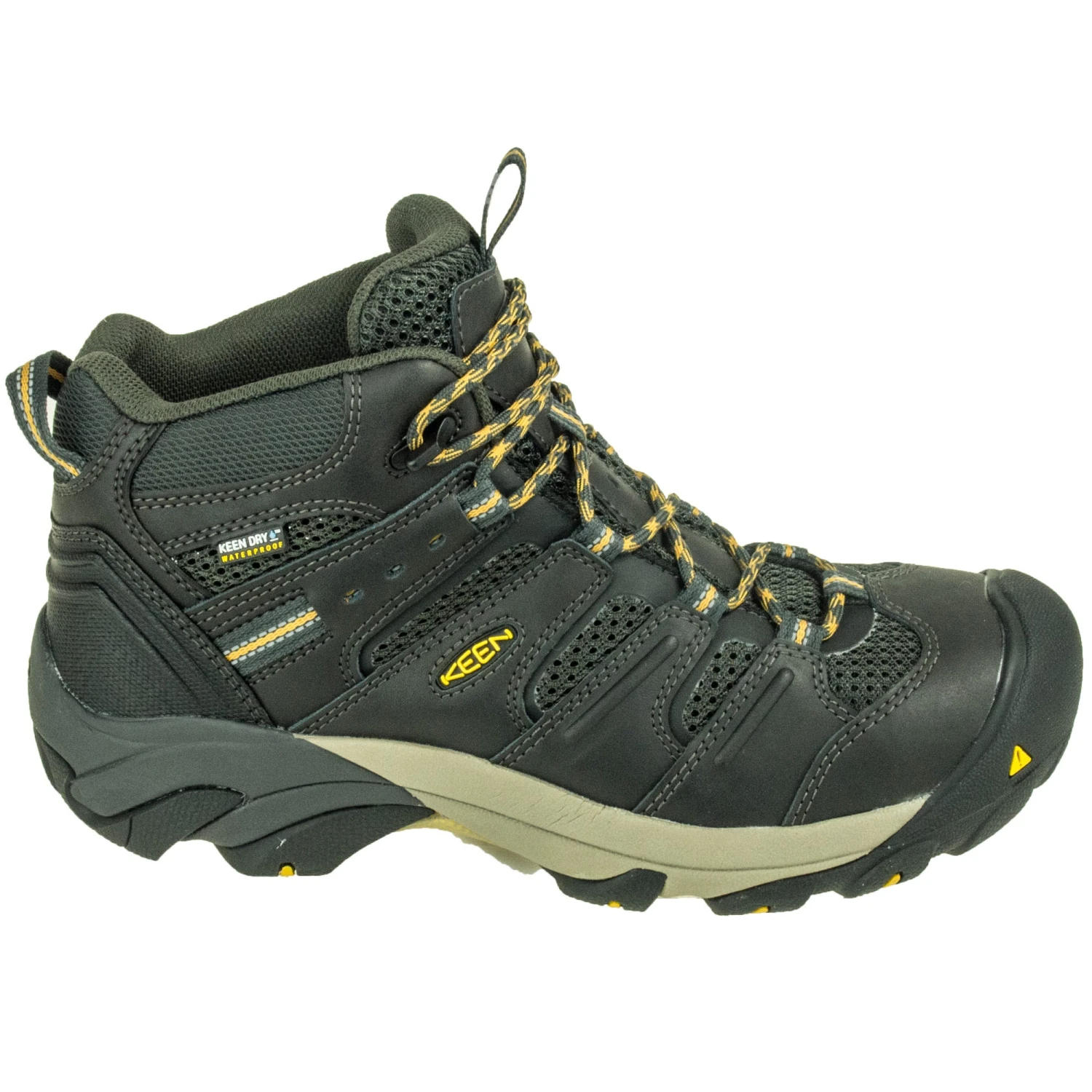KEEN Utility Boots: Men's Lansing 1018079 Waterproof Mid Steel Toe Work Boots - Image 6