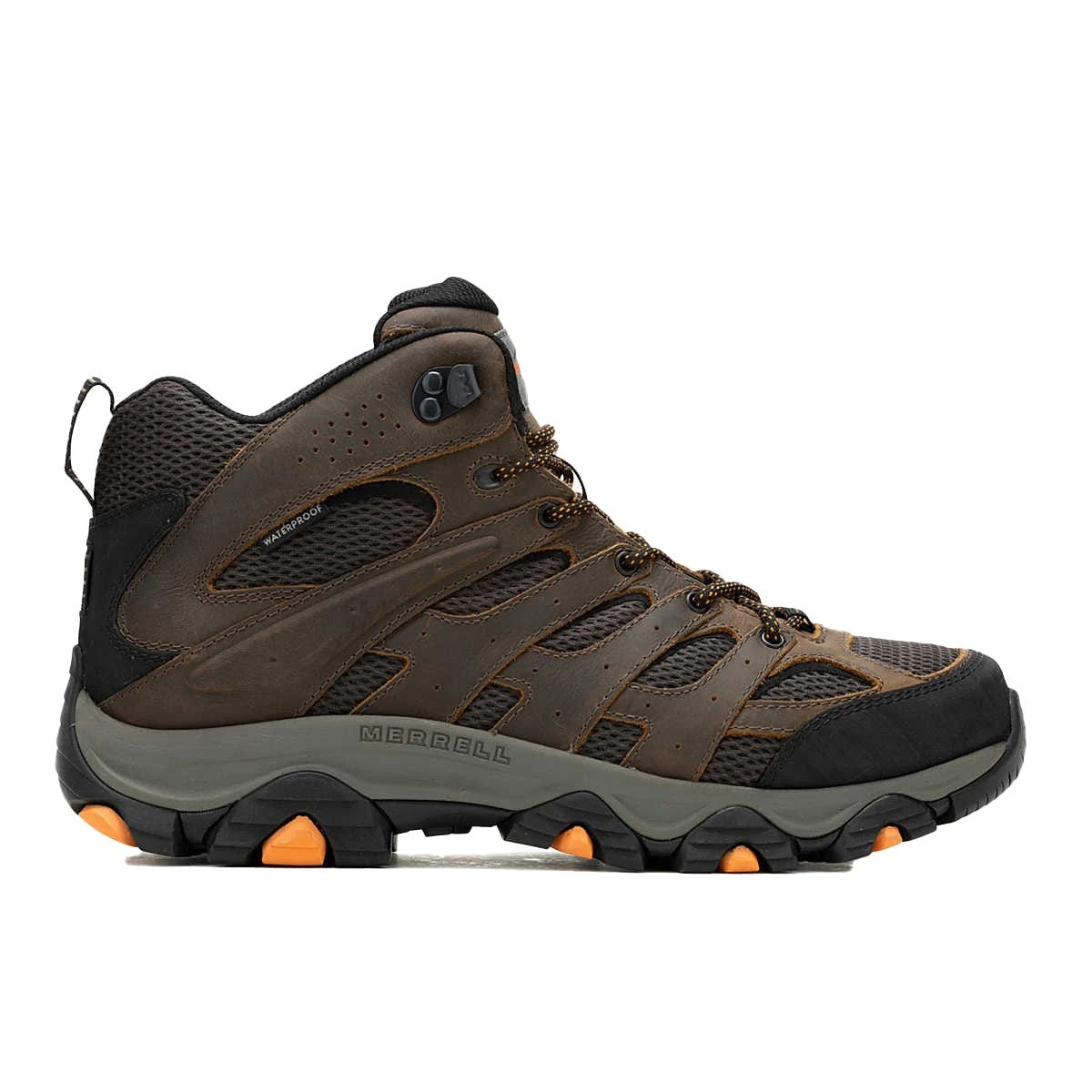 Merrell Boots: Men's J005473 Earth Soft Toe Moab Vertex 2 Mid Waterproof Slip Resistant Work Boot - Image 2