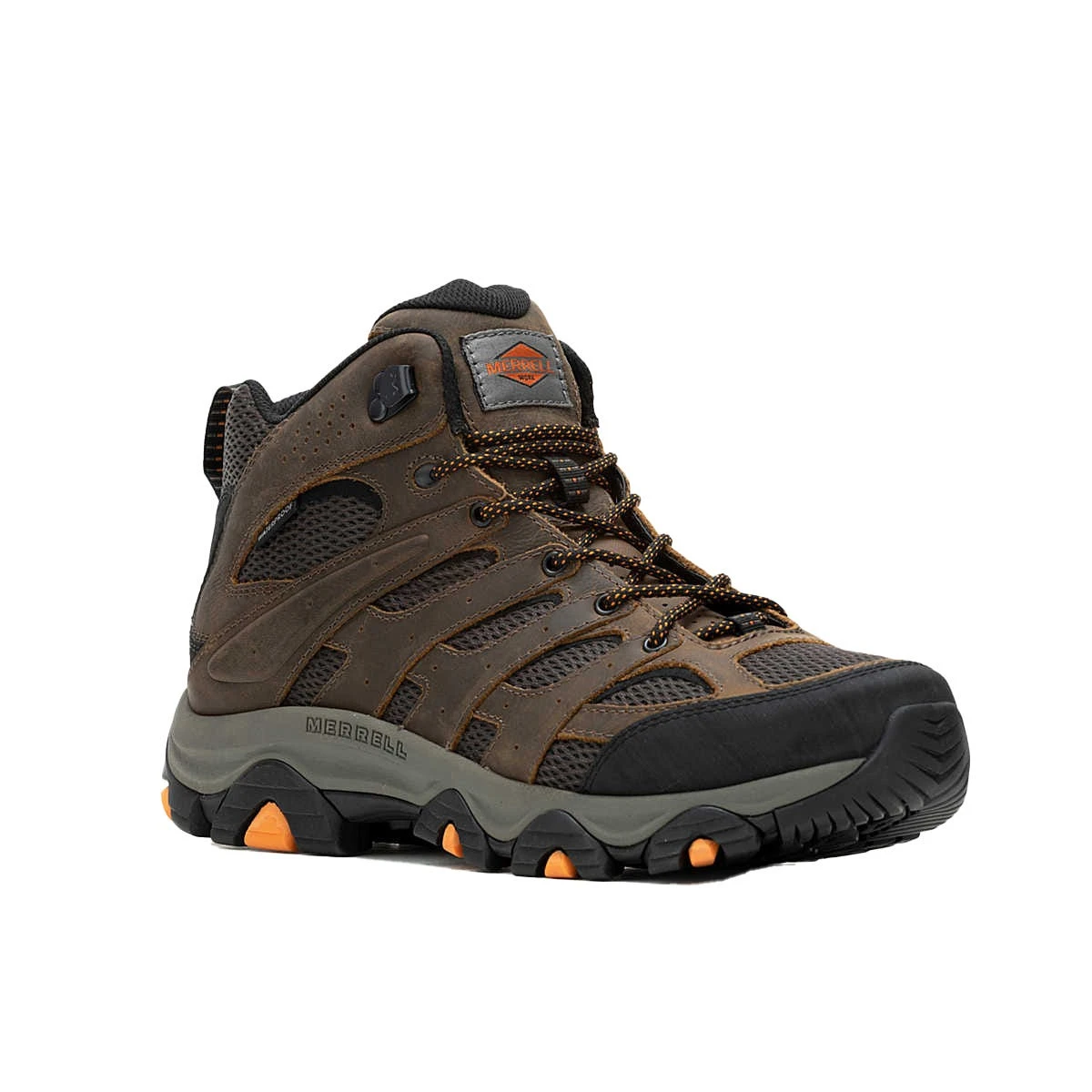 Merrell Boots: Men's J005473 Earth Soft Toe Moab Vertex 2 Mid Waterproof Slip Resistant Work Boot