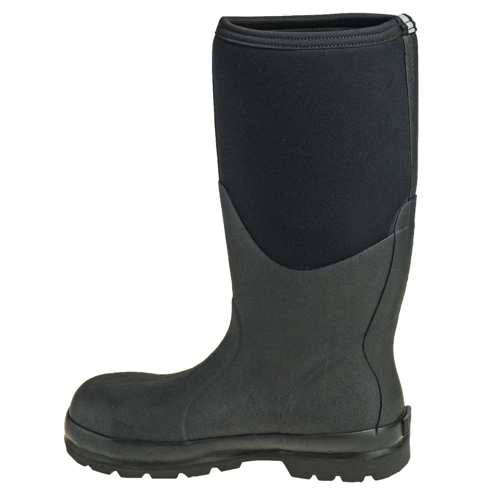 Muck Boots: Men's CHS 000A Black EH Steel Toe Insulated Waterproof Chore Hi Work Boots - Image 5