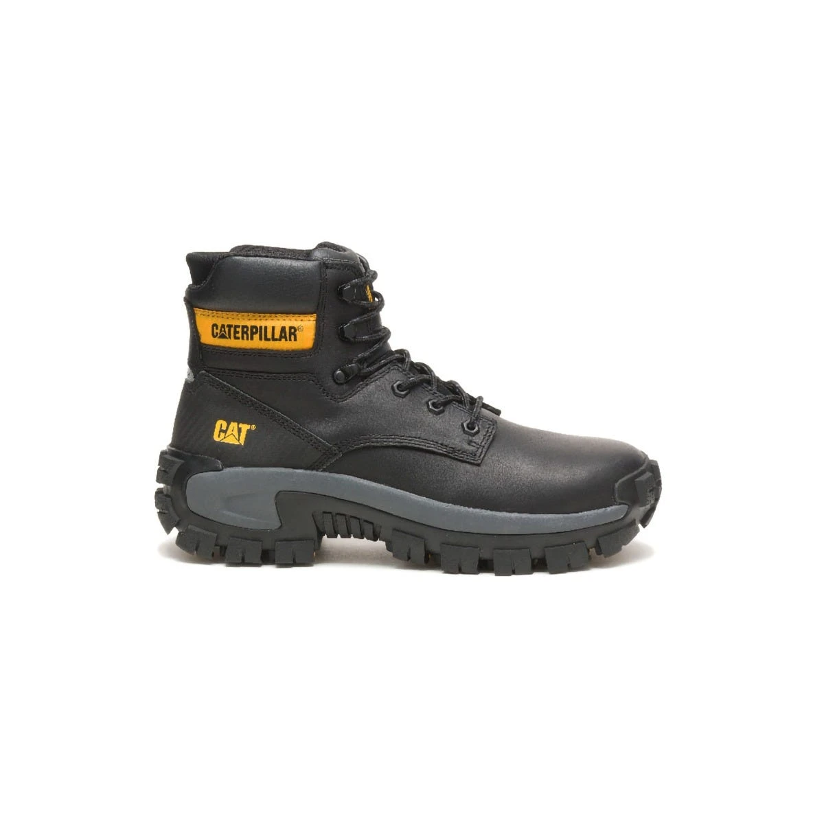 Caterpillar Boots: Men's P91287 Black Steel Toe Invader Hi EH Hiker Work Boot - Image 2