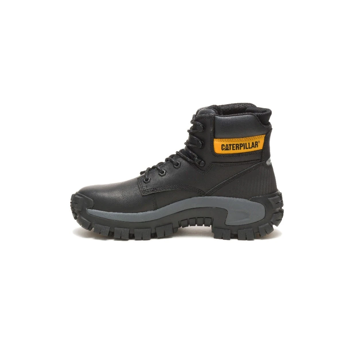 Caterpillar Boots: Men's P91287 Black Steel Toe Invader Hi EH Hiker Work Boot - Image 3