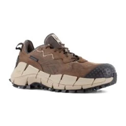 Reebok Shoes: Men's RB3020 Brown Composite Toe Zig Kinetica Edge II Work Trail-Inspired Waterproof Work Shoe