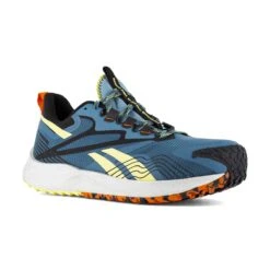 Reebok Shoes: Men's RB3611 Blue Yellow Composite Toe FE4 Adventure Work Athletic Slip Resistant Work Shoe