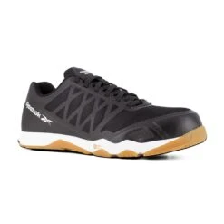 Reebok Shoes: Men's RB4450 Black Gum Composite Toe EH Athletic Work Shoe